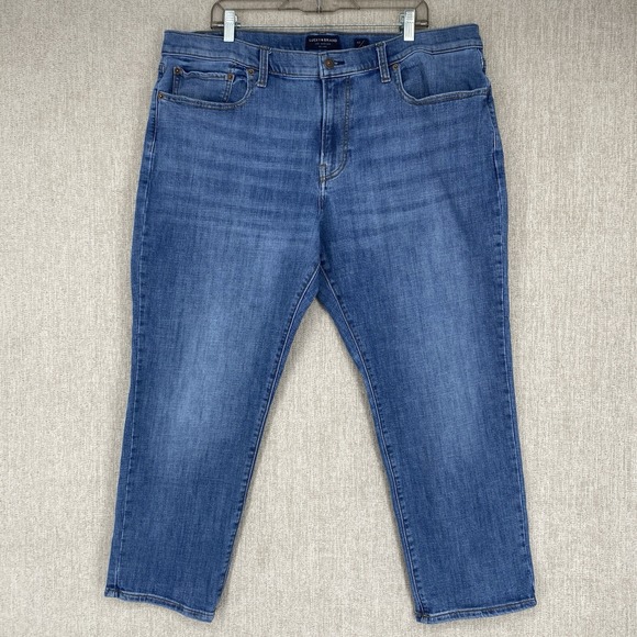Lucky Brand Jeans Mens 40X30 Blue 223 Straight Stretch Classic Whiskered‎ Denim - Picture 1 of 14